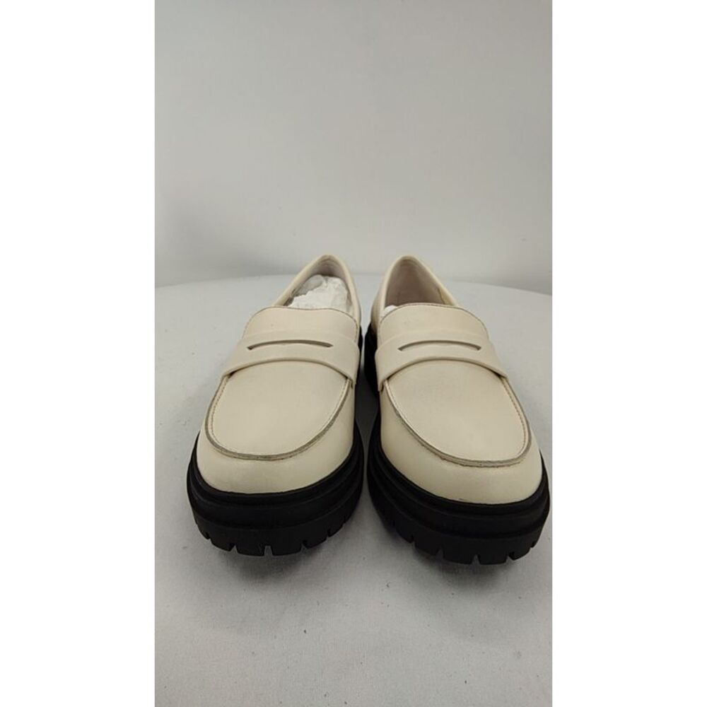 Quince Italian Leather Lug Sole Loafer Bone Shoes 6.5 - Picture 2 of 3